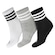 Meia Adidas Cano Baixo Cushioned Sportswear 35 ao 37 - Pack com 3 Pares PRETO