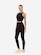Calça Legging Manly Canelada Cós Alto Feminina PRETO