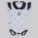 Body Polo Do Santos Coração Branco Feminino FutFanatics BRANCO