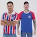 Camisetas Bahia Retrô Masculina FutFanatics AZUL