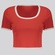 Camiseta Cropped Fila Rib Feminina VERMELHO