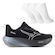 Tênis Mizuno Base Prime Masculino + 3 Pares de Meias PRETO/CINZA