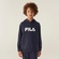 Casaco Com Capuz Fila Canguru Letter B. Infantil AZUL