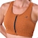 Top Authen Nadador Com Ziper Animal Texture MARROM