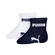 Kit 2 Pares de Meias Puma Bebê Cano Baixo BRANCO