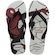 Chinelo Havaianas Top Marvel Logomania Masculino PRETO/BRANCO