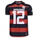 Camiseta do Flamengo Imperadores Braziline Masculina PRETO/VERMELHO