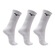 Meia Cano Médio Mizuno Prime Atoalhada Kit 3 Pares Unissex BRANCO
