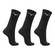 Meia Cano Médio Mizuno Prime Atoalhada Kit 3 Pares Unissex PRETO