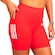 Bermuda adidas 3 Listras com Bolso Feminina VERMELHO
