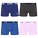 Kit 4 Cuecas Puma Boxer Sem Costura Masculina AZUL