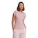 Camiseta adidas Logo Linear Feminina ROSA CLARO