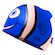 Touca de Natação Gold Sports Kids Fish de Silicone AZUL