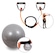 Kit Pilates Vollo Bola Suíça + Extensor Elástico Médio NAO SE APLICA