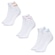 Kit 3 Pares de Meias Puma Esportiva Cano Baixo Feminina BRANCO