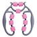 Arco Massageador Muscular Gold Sports Diamond Relaxante - Telescopico para Celulite ROSA