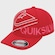Boné Quiksilver Emb Side Aba Curva VERMELHO