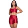 Conjunto Top e Short New Zig 3D Vekyo Bojo Compressão Moda Fitness VERMELHO