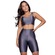 Conjunto Top e Bermuda New Zig 3D Vekyo Bojo Compressão Moda Fitness CINZA