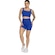 Conjunto Top Alça Grossa e Short Smart Vekyo Alta Compressão Treino Academia Moda Fitness AZUL