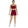 Conjunto Top Alça Grossa e Short Smart Vekyo Alta Compressão Treino Academia Moda Fitness VINHO