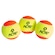 Bola de Beach Tennis Stage 2 Acte Sports - Pack com 3 Bolas AMARELO/VERMELHO