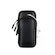 Braçadeira Esportiva DK para Corrida Caminhada Treino Impermeável com Alça Ajustável PRETO