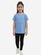 Camiseta Best Fit Dry Menina Esportiva Confortável Infantil AZUL