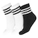 Meia Cano Médio adidas  - 3 Pares - Infantil BRANCO