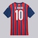 Camisa do Bahia II 2025 10 E. Ribeiro Puma Masculina AZUL ESCURO