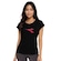 Camiseta Diadora Big Logo Camo Feminina PRETO
