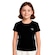 Camiseta Diadora Small Logo Infantil PRETO