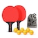 Kit Tênis de Mesa Gold Sports Titan 2 Raq 5 Estrelas e 6 Bolas + Bolsa para Transportar VERMELHO