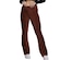 Calça Legging Flare Cotelê Vekyo Veludo Feminina MARROM