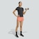 Shorts adidas Pacer 3 Listras Intensity Feminino LARANJA