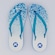 Chinelo Kenner Ibiza Onça Feminino AZUL