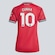 Camisa Manchester United Home 2026 adidas 10 Cunha Feminina VERMELHO