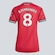 Camisa Manchester United I 2026 Adidas 8 B. Fernandes Feminino VERMELHO