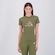 Camiseta Cropped adidas Camuflado Estampado Feminino VERDE