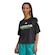 Camiseta adidas M/C Tiro Q3 Feminina PRETO/BRANCO