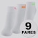 Kit 9 Pares de Meia Puma Cano Baixo Feminina BRANCO