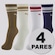 Kit 4 Pares de Meia Puma Cano Longo Sortidas SORTIDA