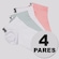 Kit 4 Pares de Meia Puma Sapatilha Feminina SORTIDA