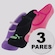 Kit 3 Pares de Meia Puma Pilates Feminina SORTIDA