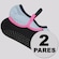 Kit 2 Pares de Meia Puma Pilates Feminina PRETO