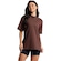 Blusa Vekyo Gola Alta Oversized Feminina MARROM