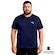 Camiseta Diadora Small Logo Plus Size Masculina AZUL ESCURO