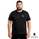 Camiseta Diadora Small Logo Plus Size Masculina PRETO