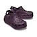 Sandália Unissex Crocs Classic Crush Platform Clog Plush Plum ROXO