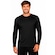 Camiseta UV Térmica Slim Fitness Esportes Básica Masculina PRETO